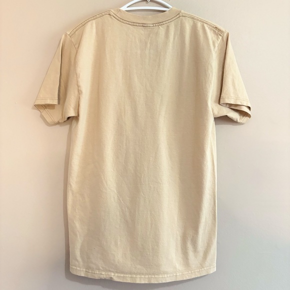 Volcom Stone Beige Cotton Short Sleeve T-Shirt w Logo - Picture 11 of 13